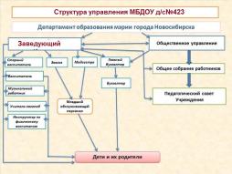 Структура управления МБДОУ д/с №423